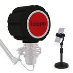 Pop Filter for Mic,Professional Eyeball Microphone Isolation Shield, Acoustic Microphone Windscreen Foam Cover for Recording Studio Microphone,Sound-Absorbing Foam that Reduces Noise and Reflections
