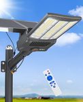 JAYNLT Y-9500W Solar Street Lights Outdoor,6500K High Lumen Solar Parking Lot Lights Commercial, Large Split Type Solar Flood Lights with Remote Control,Solar Security Lights for Yard,Driveway