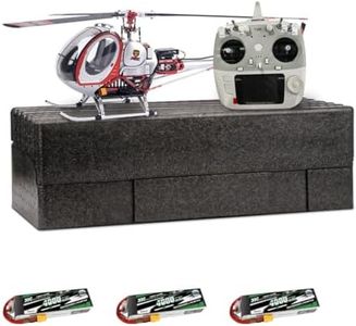 RC Helicopter, JCZK 300C PRO 2.4G 3-Blade Flybarless RC Helicopter Model with H1 Smart Flight Control, GPS Positioning Auto-Hover & Brushless Power System, Outdoor RC Airplane for Adult (Silver)