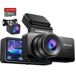 Dash Cam Front and Rear Camera: 2.5K+1080P Dual Dash Camra for Cars, Ecomoment S70 Car Camera with Full IPS Screen, 170° Wide Angle, Night Vision, G-Sensor, 24H Parking Monitor, 32GB SD Card Included