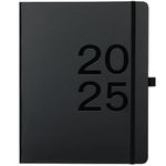 2025 Planner - Weekly Monthly Planner 2025, JAN 2025 -DEC 2025, 8" x 10", Planner Weekly and Monthly with Weekly Note Page, Hardcover, Pen Loop, Elastic Band, Inner Pocket