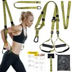 NEWBUY Suspension Training Kit, Resistance Trainer Resistance Bands, Adjustable Training Straps Workout Straps, Supports Up to 770LBS for Home Gym Equipment