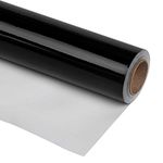 RUSPEPA Black Wrapping Paper-81.5 Sq Ft-Solid Color Paper Perfect for Wedding,Birthday,Christmas,Baby Show Gifts-30Inch X 32.8Feet