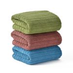 UrbanLeaf Stripe Microfiber Hand Towels, Gym & Workout Towels, Pack of 3 Multicolor 3