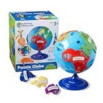 Learning Resources Puzzle Globe Educational & Interactive Learning Map World Globe for Kids Spinning Globe STEM Gifts for 3 4 5 6 7 Year Old Kids Boys & Girls