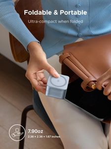 UGREEN 25W MagFlow 2-in-1 MagSafe Wireless Charger Stand – Qi2 Certified, iPhone & AirPods Compatible