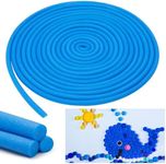 Frienda 5/8 Inch x 40ft Foam Noodle Solid Foam Tube Foam Pool Noodle Versatile Foam Rod Foam Rope Cylinder for Modeling, DIY Arts and Crafts Supplies(Blue)