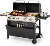 MFSTUDIO Propane Gas Griddle and Gr