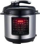 Healthy Choice 6 Litre Electric Pressure Cooker with Pressure Gauge 1000 Watt | Non-Stick | 10 Cooking Programs