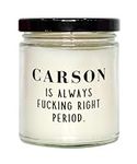 Funny Carson Candle Gifts, Carson i