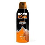 Rock Face Body Spray for Men 200ml | Impact | Fast Absorbing | Non-Staining | 48 Hour Protection