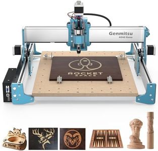 Genmitsu 4040 Reno CNC Router Milling Machine for Woodworking Acrylic Cutting, Belt Driven, Quieter Movement, Wood Metal Carving Cutter Engraver, Working Area 15.75′′ x 15.75′′ x 3′′