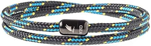 Wind Passion - Paracord Mens Bracelet - Bracelet for Women - Rope Bracelet String With Magnetic Clasp - Wrist Surfer Bracelet - Handmade Surfer Magnetic Bracelets - Sturdy & Waterproof