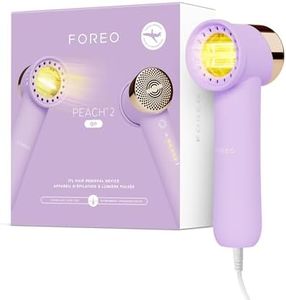 FOREO PEACH 2 go IPL Hair Removal Device - Travel-friendly Permanent Hair Removal - Laser Hair Removal - Body & Face - Fast - Painless Hair Removal - Skin Cooling & Silicone Shield - Customizable