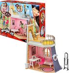 BANDAI Miraculous: Tales of Ladybug & Cat Noir - 2in1 Balcony Bedroom Dolls House and Accessories Playset