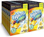 Wyler's Light Singles to Go Caffeinated Drink Mix - Totally Tropical Powder Sticks -72 Total Servings (Pack of 12)