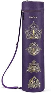 Gonex Yoga Mat Bag, Yoga Mat Carrier Full-Zip Exercise Yoga Mat Carry Bag for Women Men with 2 Multi-Functional Storage Cargo Pockets Extra Wide Adjustable Shoulder Strap