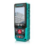 MILESEEY Outdoor Laser Measuring Tool, 300M Professional Laser Distance Meter for Construction, 4X HD Zoom & 3" Backlit Display, Point-to-Point Technology for Large Outdoor Projects