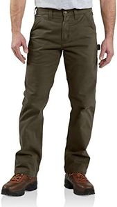 Carhartt Men's Relaxed Fit Washed Twill Dungaree Pant, Dark Coffee, 32W X 30L