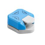 3 Way Corner Rounder Punch, 4mm,7mm,10mm,3 in 1 Corner Cutter Corner Paper Punch for Card Making Scrapbooking Paper Craft (blue)