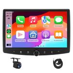 Eonon 10.1 inch Android 13 Car Stereo Radio Double Din 6+64GB 4G LTE GPS Sat NAV CarPlay Android Auto Bluetooth WiFi EQ Split screen screen mirroring with Rear View Camera UX6SK-PLUS