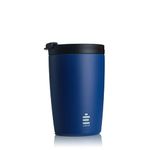 HYDRATE Travel Mugs, Reusable Coffee Cup, Travel Cup with Leak-Proof Lid, Multiple Colours, Stainless Steel Thermal Vacuum Coffee Mug for Hot and Cold, Insulated, Easy-Clean 340ml (Midnight Blue)