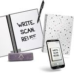 Rocketbook Smart Reusable Notebook - Dotted Grid Notebook with 1 Pilot Frixion Pen & 1 Microfiber Cloth Included - Day Dream Cover, Executive Size (6" x 8.8"), (EVR-E-K-PBWO)