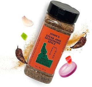 John’s Steak and Seasoning Spice, Sweet Chipotle Seasoning, Pork Chop, Chicken Wings, and Steak Seasoning, Gluten-Free, MSG-Free, Idaho-Made, Tyler’s Sweet Chipotle BBQ Blend, 20 oz