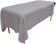 Body Linen Waffle Weave Massage Table Blankets - Soft and Stylish 50/50 Polyester-Cotton Blend - 66 by 90 inches -Available in White, Natural and Gray - 1 Pack Gray