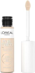 L’Oréal Paris True Match Radiant Serum Concealer, Brightening Under Eye Concealer for Dark Circles with 1.5% Hyaluronic Acid and Caffeine, C2, 10 mL