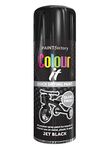 400ml Colour IT Jet Black Gloss All Purpose Household Spray Paint for Metal Wood Plastic