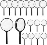 IRCHLYN 32Pcs Magnifying Glass for Kids, Hand Lens Portable Magnifying Glasses for Science Class, Outdoor Activities, Party, Reading (Black)