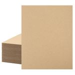 Mat Board Center, 50-Pack Corrugated Cardboard Sheets 16x20 Inches Flat Card Board Inserts for Packing, Shipping, Mailing, DIY Crafts