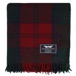 The Golden Eagle Scottish Tweed Wool Large Blanket Tartan Rug with Check Pattern for Warm Winter (Lindsay)