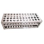 AANIJ® Test Tube Stand Stainless Steel 304 grade, Size 13 mm × 48 Holes Test Tube rack for Laboratory Pack of 1