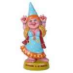 Pacific Giftware Hippie Lady Gnome Gardening is Groovey Garden Gnome Statue 12H