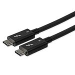 StarTech.com 2.6ft (80cm) Passive Thunderbolt 3 Cable, 40Gbps, 100W PD, 4K/5K Video, Thunderbolt Cable, Compatible with USB4/DP Alt Mode, Thunderbolt 4, USB 3.2/Type-C (TBLT34MM80CM)