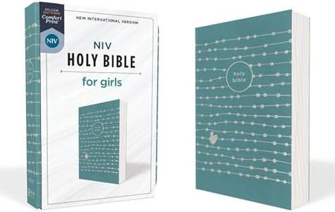 NIV, Holy Bible for Girls, Soft Touch Edition, Leathersoft, Teal, Comfort Print