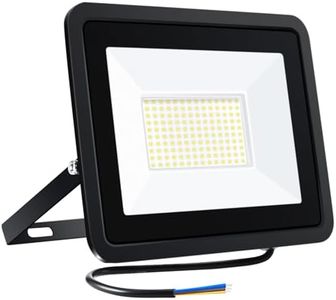Viugreum 100W Led Floodlight Outdoor 10000LM Safety Light Waterproof IP66 Wall Light Work Lighting, Cold White 6500K Led Flood Light Outside for Garage, Garden, Backyard