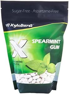 XyloBurst Gum | Xylitol Chewing Gum | Sugar Free, Gluten Free, Keto Friendly | Aspartame Free Gum For Oral Health | Spearmint Gum | 500-Count Bag