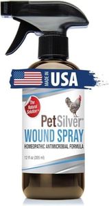 PetSilver Chicken Wound Spray for Chickens & Birds - Patented Silver Solution - Silver Spray for Wounds, Pecking Sores, Bumblefoot, Cuts, Burns, & Skin Irritations - Chicken Care - USA Made - 12 fl oz