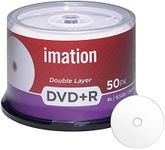 50 Pack Imation DVD+R DL Dual Layer 8X 8.5GB DVD Plus R Double Layer White Inkjet Hub Printable Blank Media Data Movie Game Recordable Disc