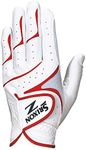 Dunlop SRIXON GGG-S016 Golf Gloves, White/Red, 24 Golf Gloves