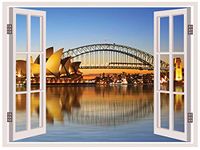 Meet Cute Desg_3D Wall Window Sticker Landscape Wall Decor Home Décor Vinyl Wall Decal Sticker