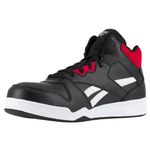 Reebok Men's Bb4500 Safety Toe High Top Work Sneaker Industrial & Construction Boot, Black-red, 8 UK