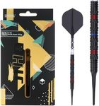 CUESOUL JIHO S1 20g Soft Tip 90% Tungsten Dart Set with Titanium Coated and Unifying ROST T19 Flight