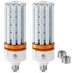 1000W Equivalent LED Corn Bulb, 15000 Lumen Led Corn Light Bulb, 2 Pack 5000K Daylight White E26 E39 LED Bulbs for Large Area Lighting Wide Application for Warehouse