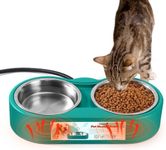 KEKELAN Heated Pets Water Bowl for Dogs Cats, Stainless Steel Heated Water Dishes Food Warmer Winter Outdoor Water Heater for Outside Animals Rabbit Chicken Duck Squirrel