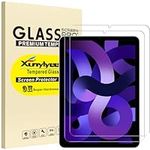 XunyLyee 2-Pack, Screen Protector for iPad Air 5th Generation 10.9 Inch Bubble Free Tempered Glass Film Easy Installation