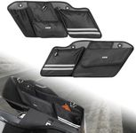 AUFER Left & Right Side Motorcycle Saddlebag Organizers Storage Bags Saddle bag Organizers Bag Compatible With For 1993-2013 Touring Road King Road Glide Electra Glide Street Glide